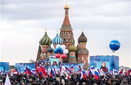 Míttinh rầm rộ tại Nga chào đón Crimea trở về 