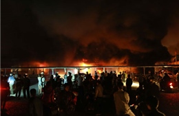 Hưng Yên: Cháy lớn thiêu rụi chợ Phố Hiến 