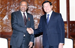 Chủ tịch nước tiếp Tổng thư ký Hiệp hội Chữ Thập đỏ và Trăng lưỡi liềm đỏ QT