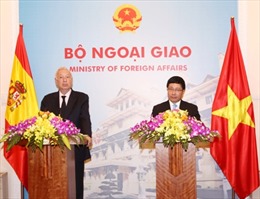 Phó Thủ tướng Phạm Bình Minh hội đàm với Ngoại trưởng Tây Ban Nha