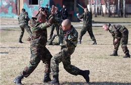 Xem Lực lượng Vệ binh Quốc gia của Ukraine luyện tập