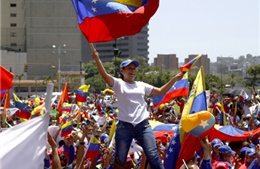 Người Venezuela ủng hộ chính phủ của Tổng thống Maduro 