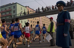Người nước ngoài thi chạy maratông tại Bình Nhưỡng