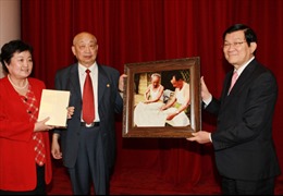 Chủ tịch nước tiếp đoàn thân nhân cựu cố vấn Trung Quốc từng giúp Việt Nam chống Pháp