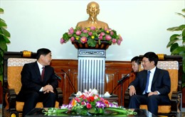 Phó Thủ tướng Phạm Bình Minh tiếp Phó Bí thư Tỉnh ủy Vân Nam-Trung Quốc