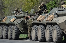 Trạm kiểm soát gần kho vũ khí ngoại ô miền đông Ukraine bị tấn công