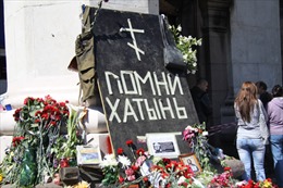 Tòa nhà Công đoàn Odessa hoang tàn sau thảm kịch