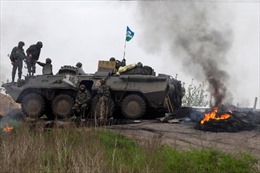 Các tay súng Ukraine tấn công đồn biên phòng giáp biên giới với Nga 