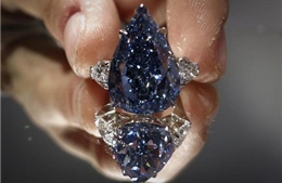 Viên kim cương xanh lớn nhất thế giới bán được gần 24 triệu USD