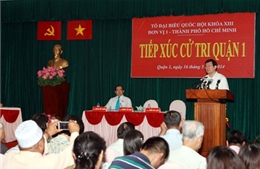 Chủ tịch nước tiếp xúc cử tri Thành phố Hồ Chí Minh