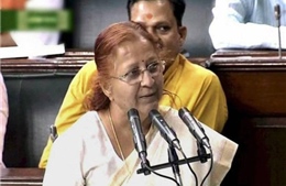 Bà Mahajan được bầu làm chủ tịch Hạ viện Ấn Độ
