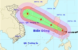 Bão Rammasun di chuyển nhanh và diễn biến phức tạp