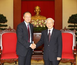 Tổng Bí thư Nguyễn Phú Trọng tiếp Chủ tịch Ngân hàng Thế giới 