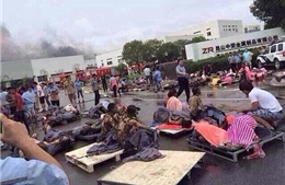 Hiện trường thảm khốc vụ nổ nhà máy ở Trung Quốc