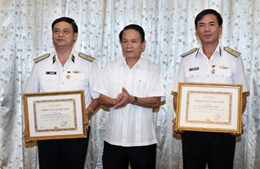 Tổng Giám đốc TTXVN làm việc với lãnh đạo Hải Phòng và Bộ Tư lệnh Hải Quân 