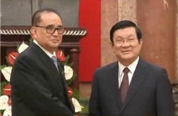 Chủ tịch nước Trương Tấn Sang tiếp Bộ trưởng Ngoại giao Triều Tiên 