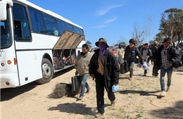 Nhóm lao động trong vùng nguy hiểm ở Libya sẽ về hết Việt Nam giữa tháng 8