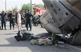 Máy bay Iran rơi ngay thủ đô, 48 người tử nạn
