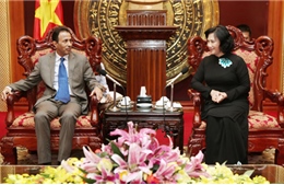 Phó Chủ tịch Quốc hội Nguyễn Thị Kim Ngân tiếp Đại sứ các Tiểu Vương quốc Arập thống nhất 