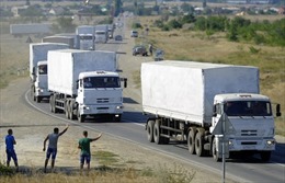 Đoàn xe cứu trợ thứ hai của Nga chuẩn bị tới miền Đông Ukraine