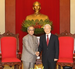 Tổng Bí thư Nguyễn Phú Trọng tiếp Tổng thống Ấn Độ 