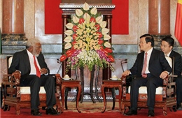 Chủ tịch nước Trương Tấn Sang tiếp Thủ tướng Vanuatu 