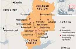 Ukraine điều chỉnh địa giới một số huyện của Lugansk