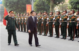 Chủ tịch nước Trương Tấn Sang thăm Bộ Tư lệnh Thủ đô Hà Nội 