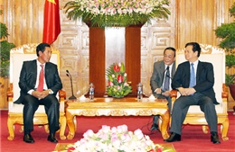 Thủ tướng Nguyễn Tấn Dũng tiếp Phó Thủ tướng Lào Bunpon Buttanavong 
