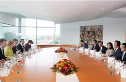 Thủ tướng Nguyễn Tấn Dũng hội đàm với Thủ tướng Đức
