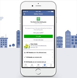 Facebook ra mắt công cụ &#39;Kiểm tra an toàn&#39; sau thiên tai