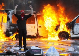 Biểu tình tại Brussels biến thành bạo lực 