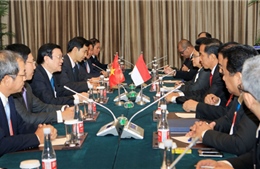 Chủ tịch nước gặp Tổng thống Indonesia bên lề APEC 