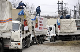 Đoàn xe viện trợ nhân đạo thứ 7 của Nga đến miền Đông Ukraine 