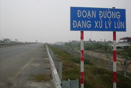 Yêu cầu sớm khắc phục sụt, lún trên cao tốc Cầu Giẽ - Ninh Bình