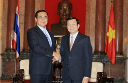 Chủ tịch nước tiếp Thủ tướng Thái Lan 