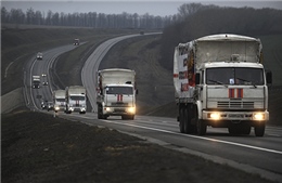 Đoàn xe cứu trợ nhân đạo của Nga đến Lugansk 