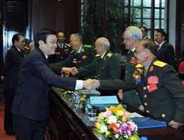 Chủ tịch nước dự Đại hội thi đua yêu nước Hội Cựu chiến binh Việt Nam 