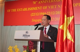 Kỷ niệm ngày thành lập QĐND Việt Nam tại Singapore 