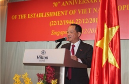 Kỷ niệm 70 năm thành lập QĐND Việt Nam tại Singapore
