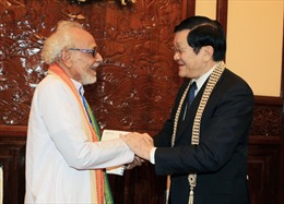 Chủ tịch nước tiếp Chủ tịch Ủy ban Đoàn kết Ấn Độ - Việt Nam bang Tây Bengal 