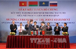 Kết thúc đàm phán Hiệp định thương mại tự do Việt Nam-Liên minh Hải quan