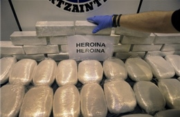 Bắt 400 đối tượng buôn bán ma túy ở châu Âu 