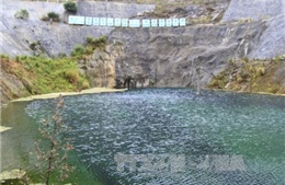 Hầm thủy điện Thượng Kon Tum ngập chìm trong nước