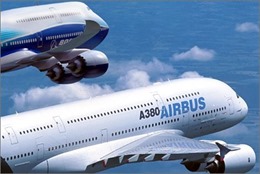 Airbus vượt Boeing về số đơn đặt hàng máy bay 