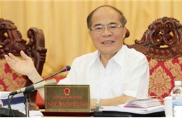 Chủ tịch Quốc hội Nguyễn Sinh Hùng: Đoàn kết, đổi mới, hoàn thành thắng lợi nhiệm vụ năm 2015