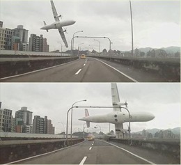 16 người chết trong vụ máy bay Đài Loan rơi sông