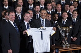 Các cầu thủ LA Galaxy diện kiến tổng thống Obama