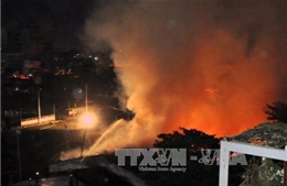 Cháy dữ dội kho nội thất công ty thuộc Bộ Quốc phòng 
