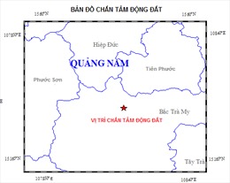 Liên tục xảy ra rung chấn tại huyện Bắc Trà My, Quảng Nam